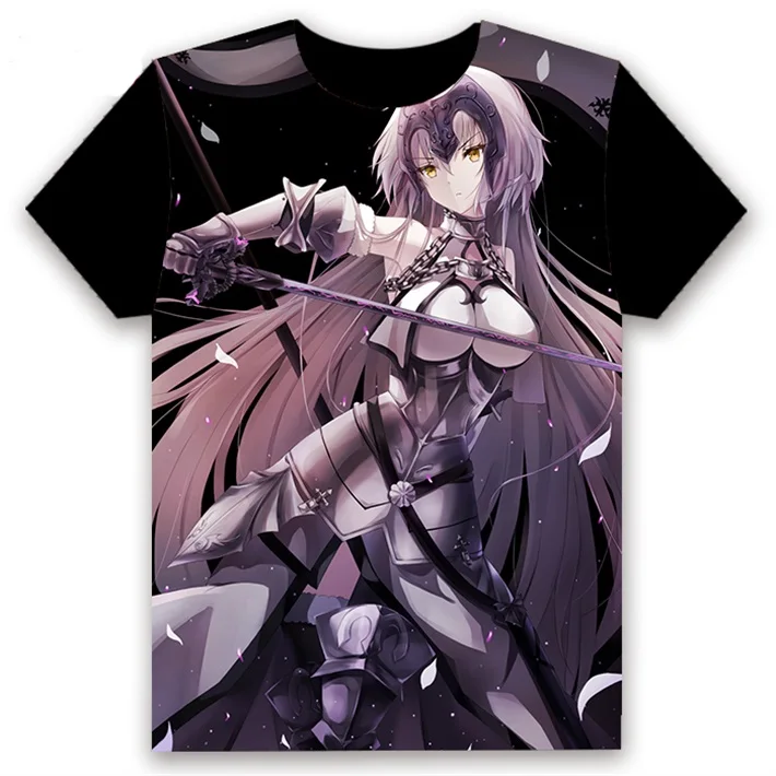 9 Футболка аниме-игра Fate Grand Order saber Jeanne d'Arc(Alter) косплей короткий рукав для женщин и мужчин черная футболка повседневные летние топы - Цвет: 9