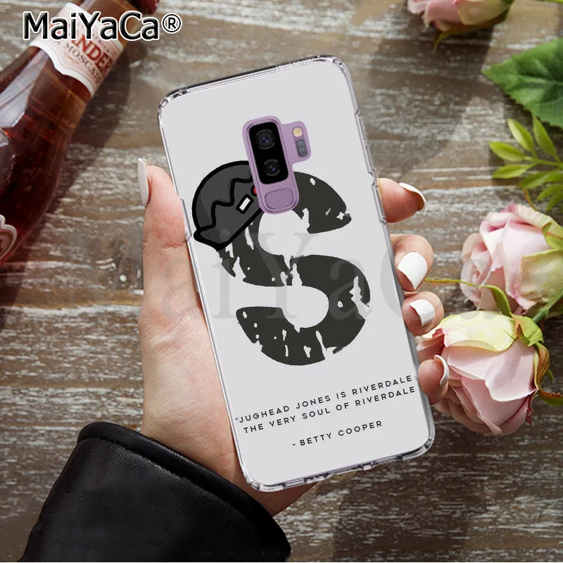 Мягкий прозрачный чехол MaiYaCa Riverdale South Side Serpents для телефона Samsung S9 plus S5 S6 S6edge S6plus S7