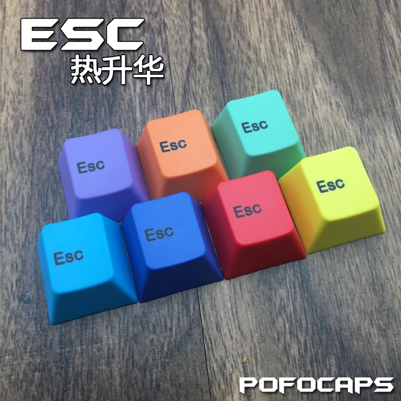 

1 шт. Pofocaps Esc персональная R4 клавишная крышка многоцветная Pbt разноцветная сублимационная механическая клавиатура колпачки для клавиш Вишне...