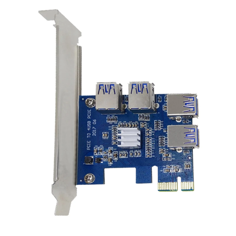 1 до 4 PCI-E слот PCIe USB3.0 порта PCI Express 1x карта расширения адаптер преобразователь USB 3 0