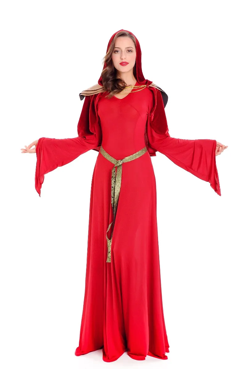 

Сексуальное платье для косплея Red Witch костюм для взрослых на Хэллоуин KM6802