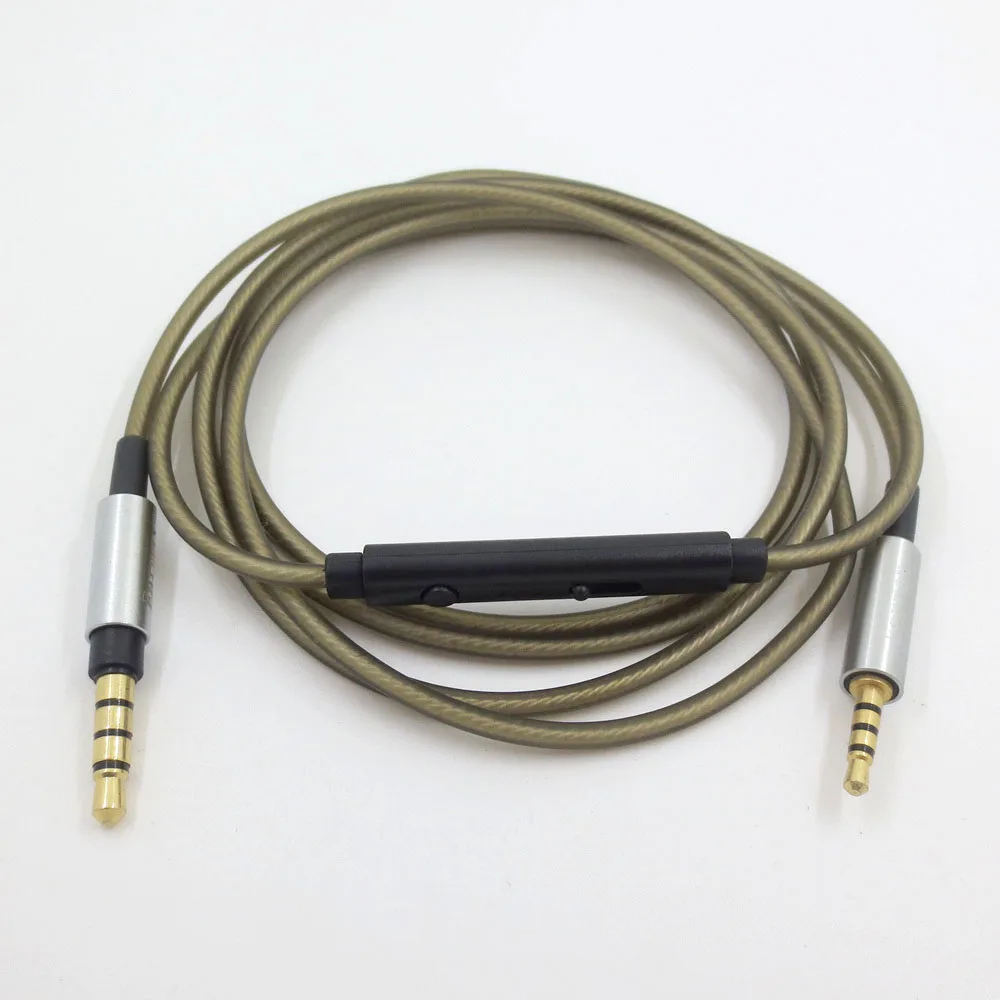 Посеребренный кабель ZSFS 3 5 мм-2 мм + удаленный микрофон для наушников AKG Y50 Y40 Y55 K845BT