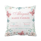 Наволочка для детской подушки из хлопка и полиэстера, с изображением бабочек и цветов