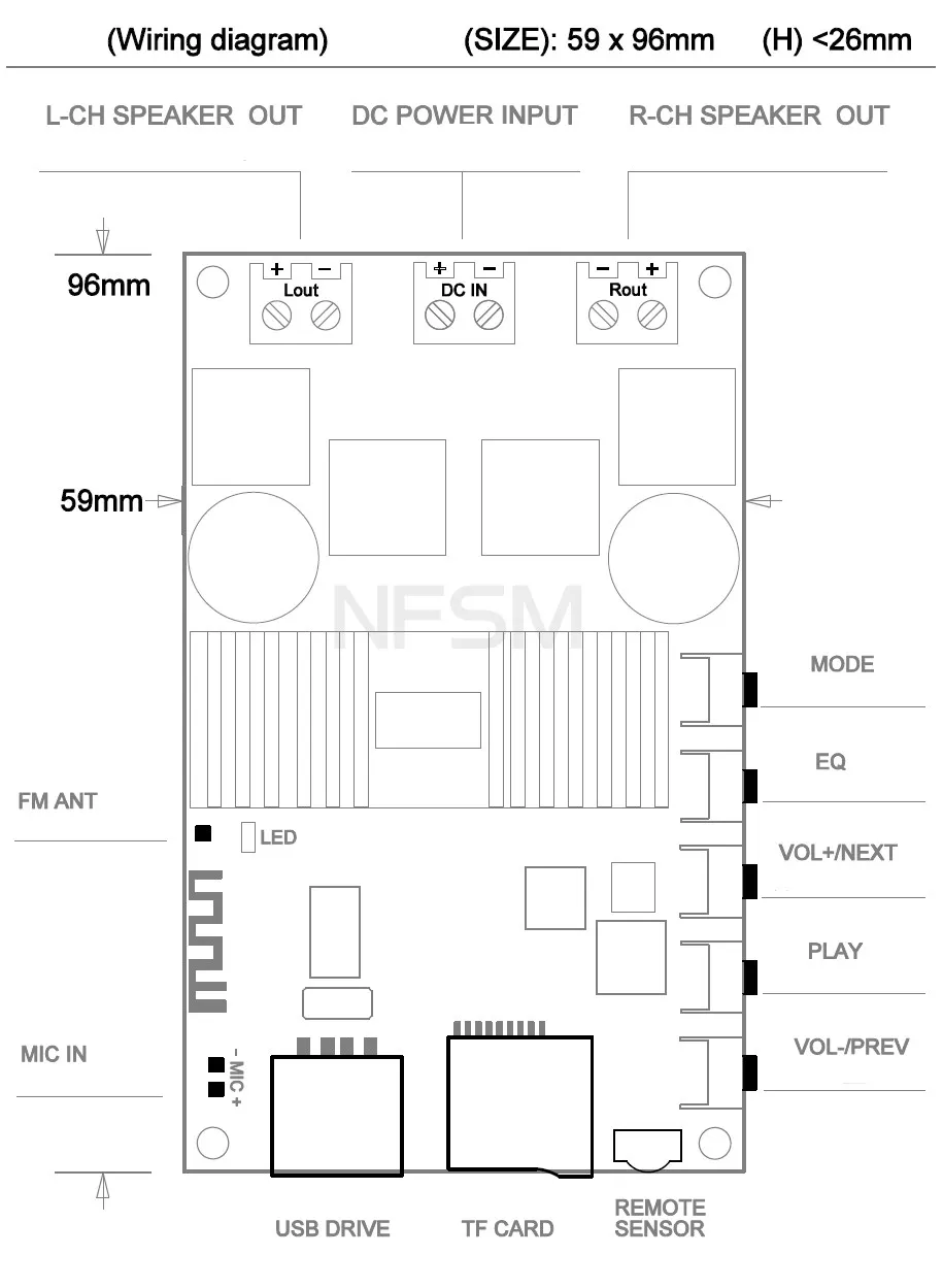AIYIMA новейший TPA3116D2 2,0 Bluetooth 4,2 Плата усилителя 50 Вт* 2 fm-радио USB декодирование WMA MP3 звонки Bluetooth плата приема