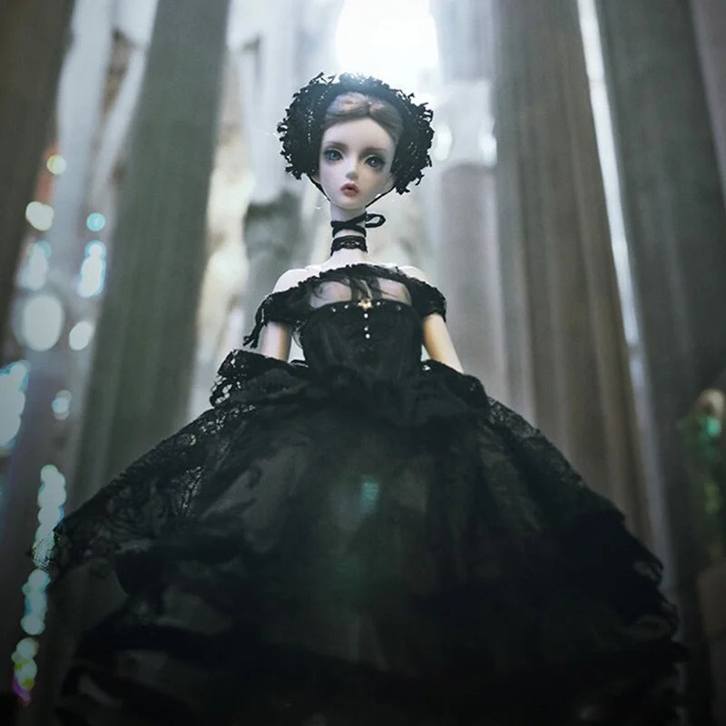Новое поступление 1/4 Черный лебедь BJD SD кукла 48,5 см девушка стройное тело свободные глазные шары Модный магазин