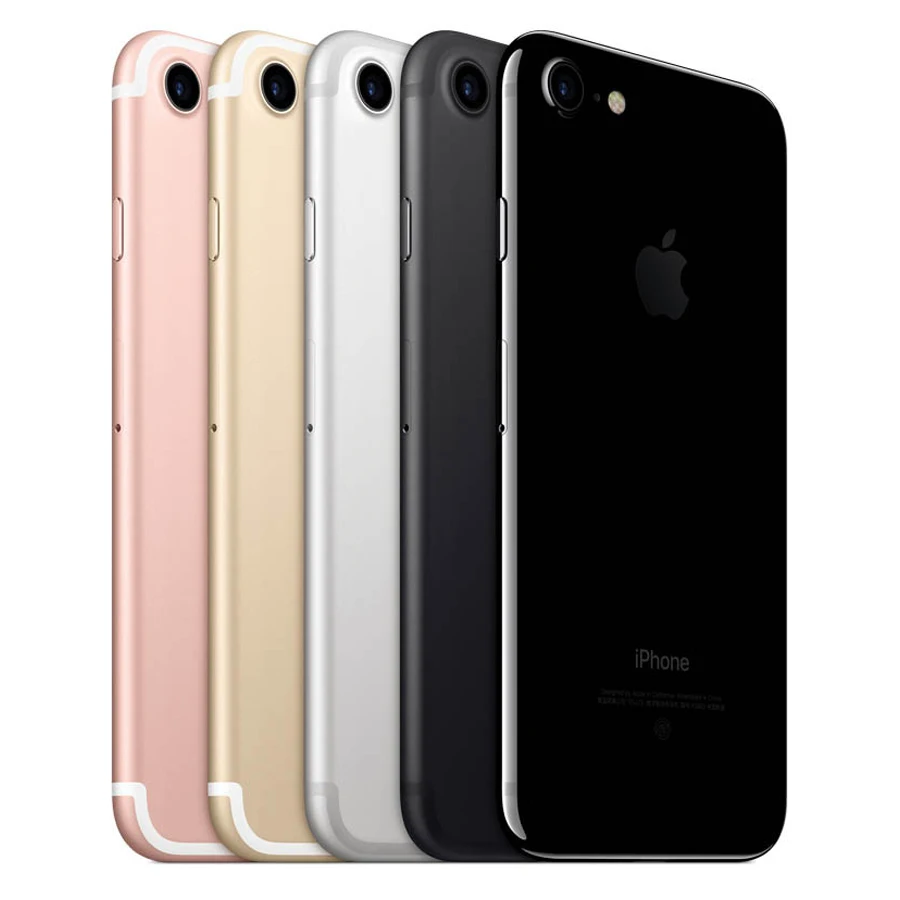 Разблокированный Apple iphone 7 LTE 32/128 ГБ/256 IOS 10 12.0MP 4G Камера Quad-Core отпечатков пальцев 12MP 2910mA iphone 7 сотовый телефон