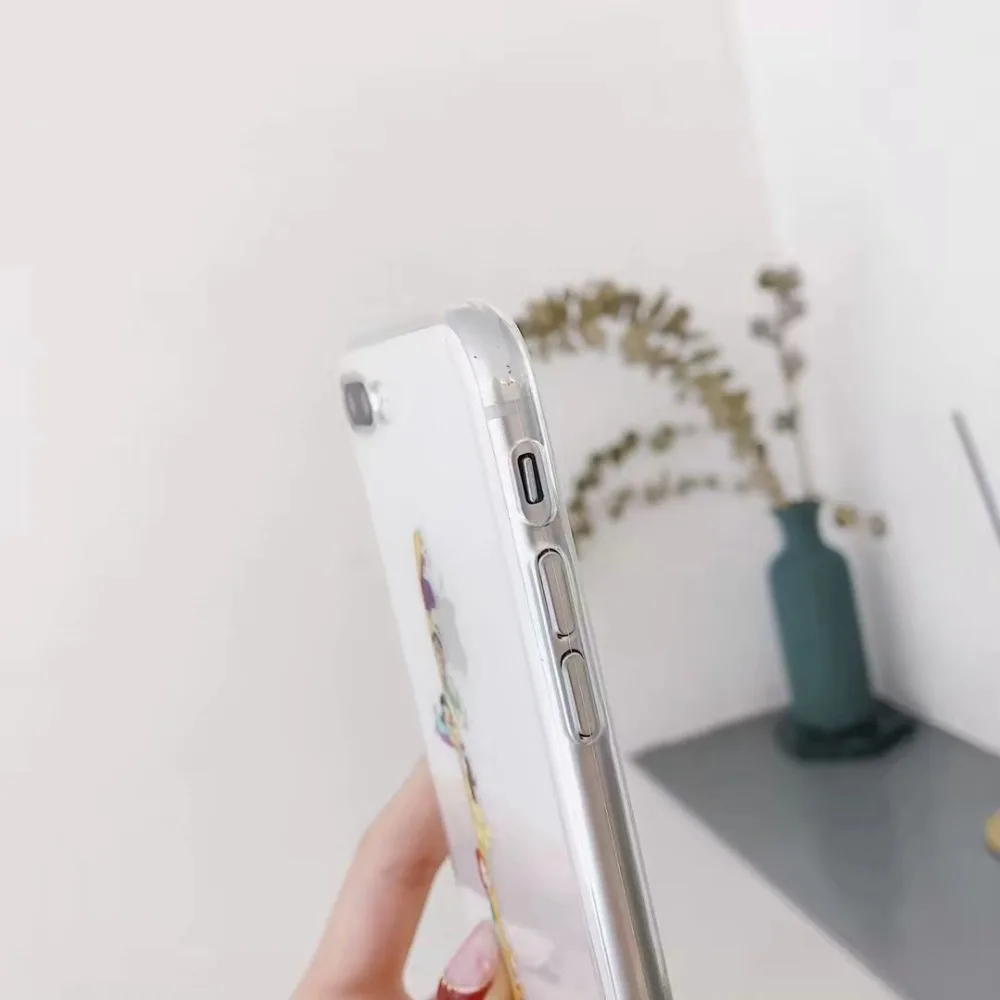 ORYKSZ чехол для iPhone 6 ase роскошный силиконовый телефона X 6s 7 8 plus прозрачный с