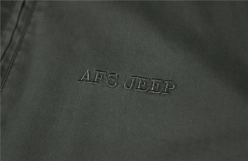 Новое поступление, брендовая AFS JEEP куртка и пальто, хлопковая однотонная Тактическая Военная куртка, Повседневная демисезонная верхняя одежда, Размер 4XL