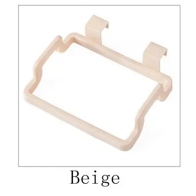 Beige Многофункциональный экологически чистый стеллаж для хранения мусора, держатель, аксессуары для дома, кухни, дверь, сзади, висящий, стиль, крюк для хранения - Цвет: Beige