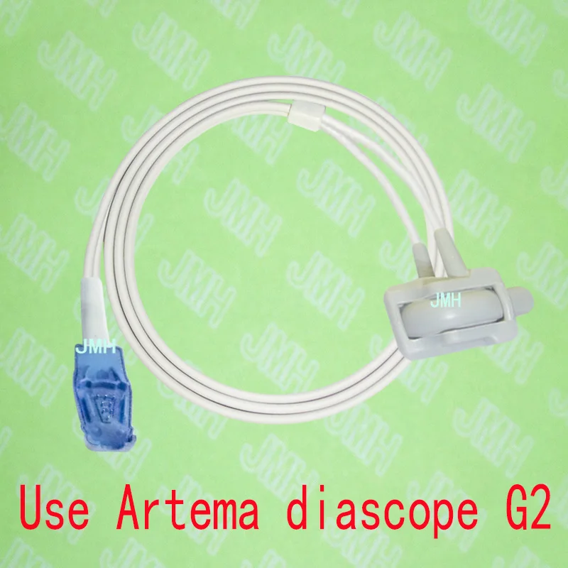 

Compatible with Artema diascope G2 Pulse Oximeter monitor, Neonate silicone wrap spo2 sensor,1M,8PIN.