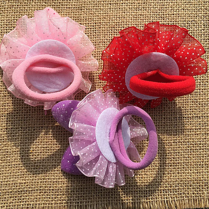 Резинки для волос эластичные в горошек с искусственным жемчугом 2 шт. | Аксессуары