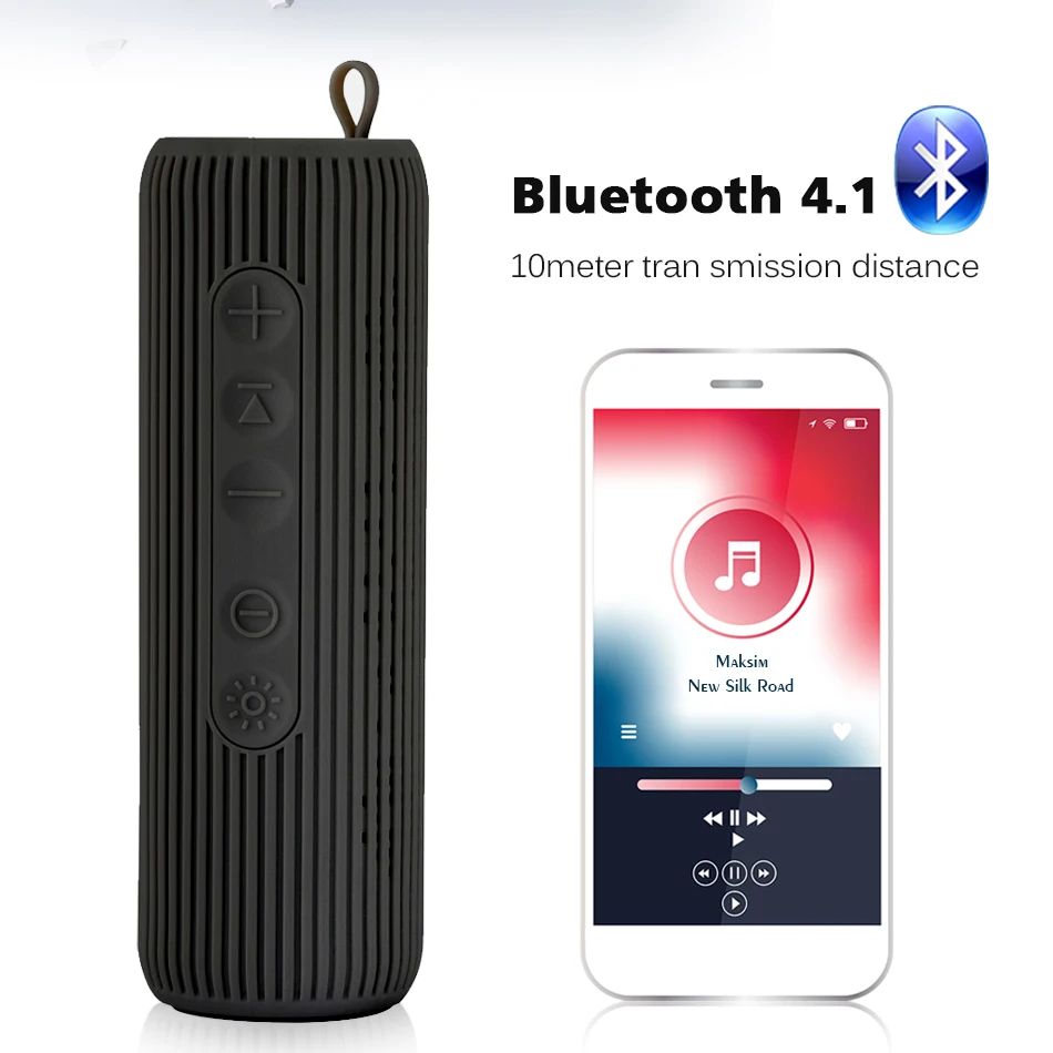 6 Вт беспроводной Bluetooth динамик водонепроницаемый портативный открытый мини Колонка велосипед с Bluetooth динамик Hifi сабвуфер бас динамик
