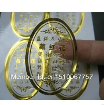 wholesale Free Shipping By Fedex Customize LogoTransparent PVC Sticker Label Custom Gold Logo 0r Silver Round shape | Дом и сад