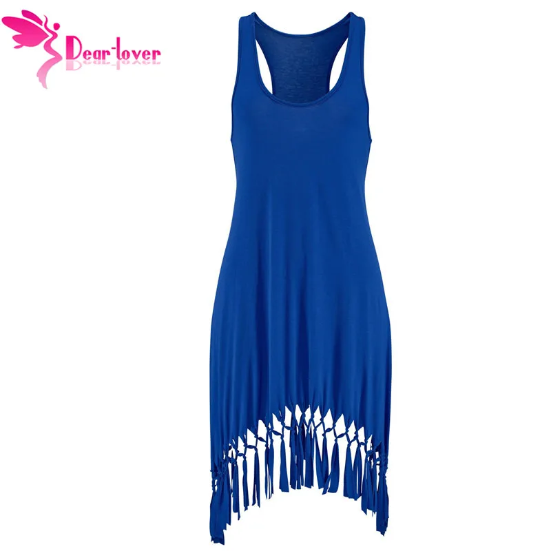 Dear Lover платье на бретелях Женский Летний Пляжный без рукавов Футболка жилет Vestido