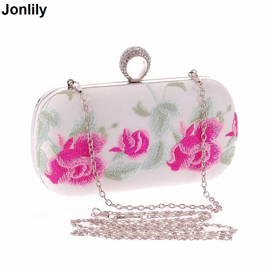 Винтажная женская вечерняя сумочка с цветочным принтом модная цветочной