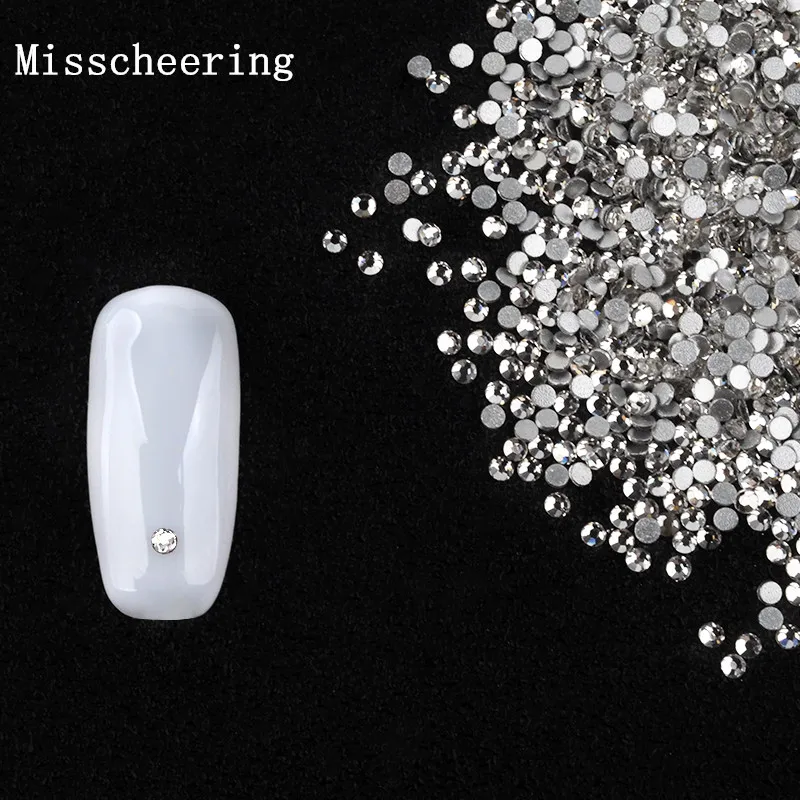 

Hot 1440pcs/pack Charm SS4 Crystal Nail Art Rhinestones Clear Flat Back No Hotfix Jewelry Manicure Accessory Decoration Tools