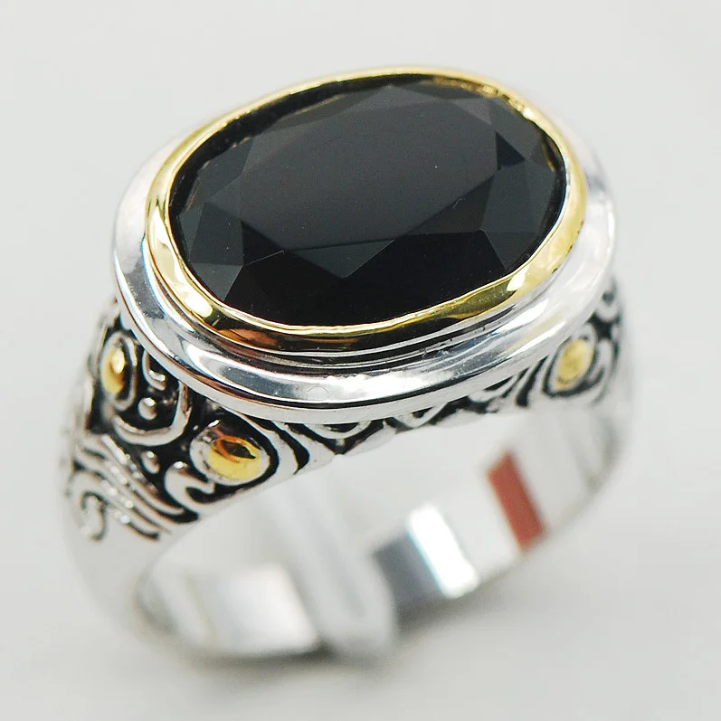 

Женское серебряное кольцо с черным ониксом, модель F928, размер 6, 7, 8, 9, 10