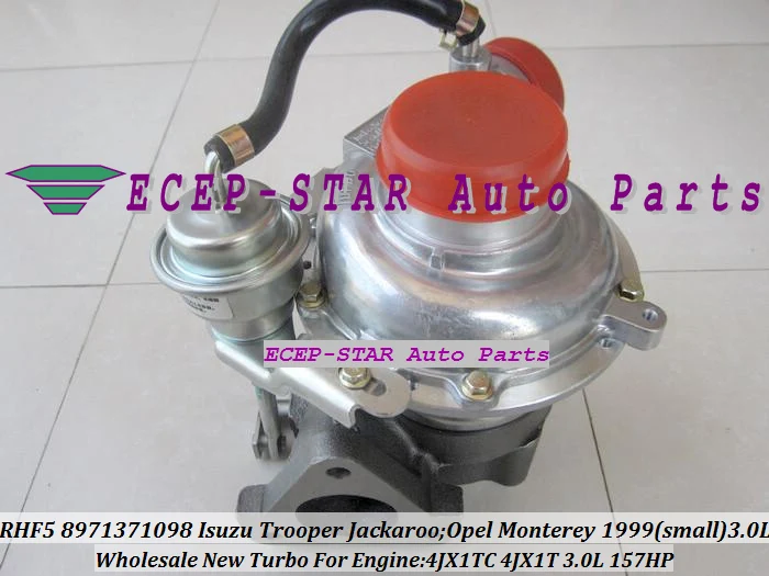 Турбокомпрессор RHF5 098 8971371098 для ISUZU Trooper 2000- Jackaroo 1999-04 OPEL Monterey 1998- 4JX1 4JX1TC 4JX1T 3.0L |