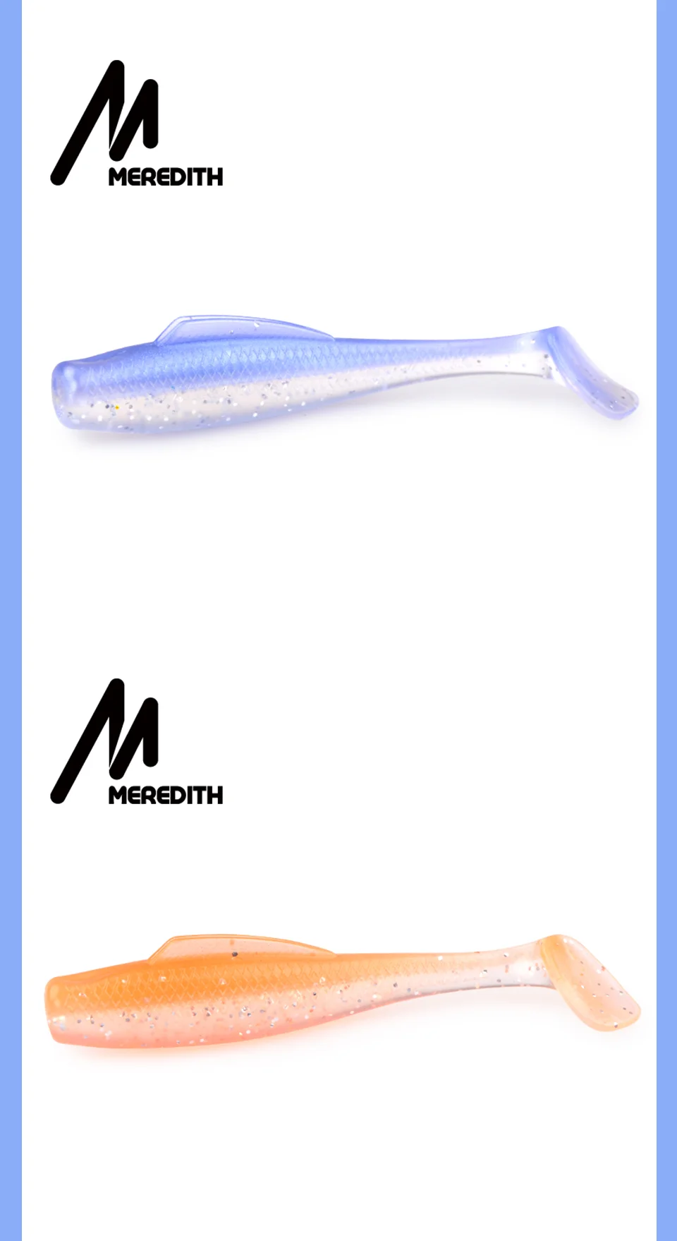 Meredith 3,1" 8 шт./лот блесна рыболовные приманки мягкие силиконовые искусственные плавающие пластиковые приманки воблеры