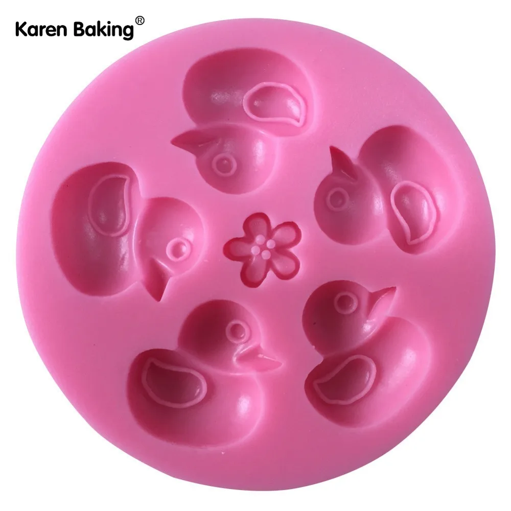 Новое поступление Дизайн 3D в Форма маленького утки силиконовые формы шоколадная