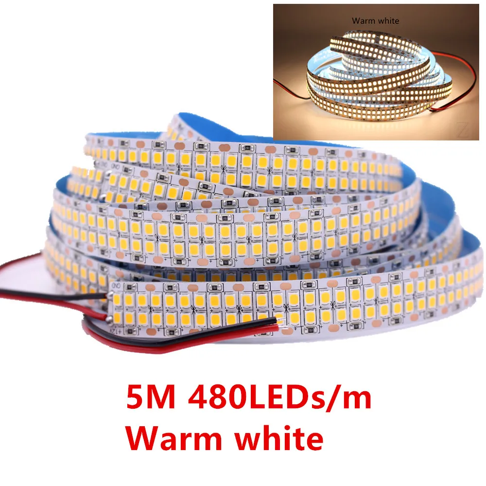 Светодиодные ленты светильник лента нейтральный белый ww 5 м 2835 SMD DC24V 12V 60/120/240/480 светодиодный s/M PCB 8 мм 10 мм 15 мм светодиодный лента шнура светильник 3528