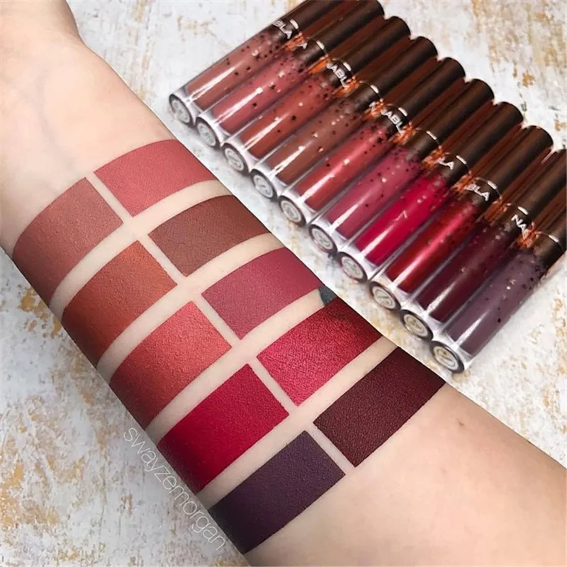 10 цветов новинка губная помада сексуальная красота девушка любовь блеск для губ