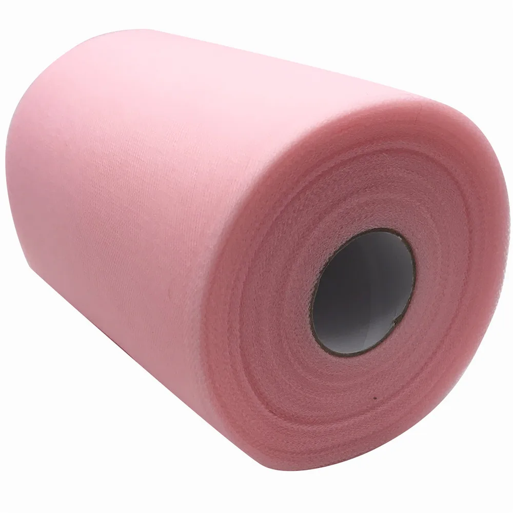 Light Pink Новинка, 60 цветов на выбор, фатиновая юбка-пачка на Рождество и свадьбу, 6*100 ярд, Тюлевая ткань, юбка-пачка, сделай сам, подарочные Вечерние платья из органзы с бантом, Тюлевое платье - Цвет: Light Pink