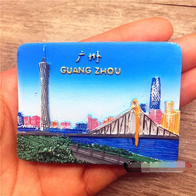 Магнитные туристические сувениры Guangzhou Китай украшение для дома|fridge magnet|china fridge