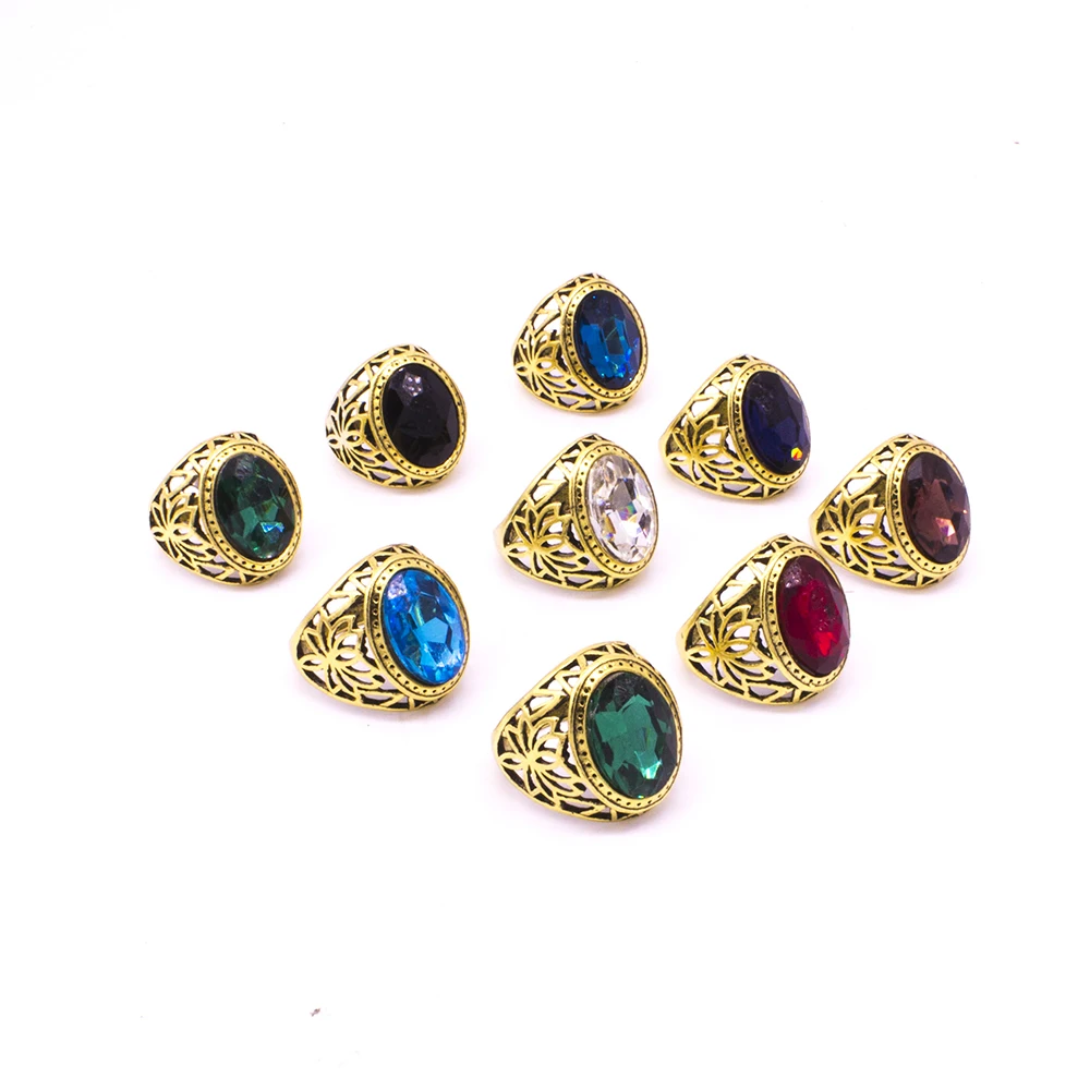 Летние Новые Модные перфорированные Элегантные кольца для мужчин и женщин 12 штук