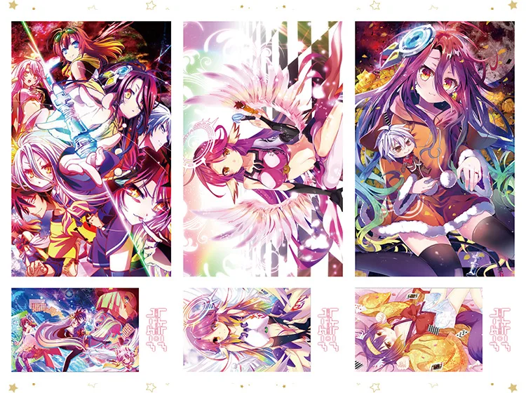 180 шт. карточка наклейка NO GAME LIFE ZERO Sora Shiro Dola Jibril Fanart|Реквизит для костюмов| |