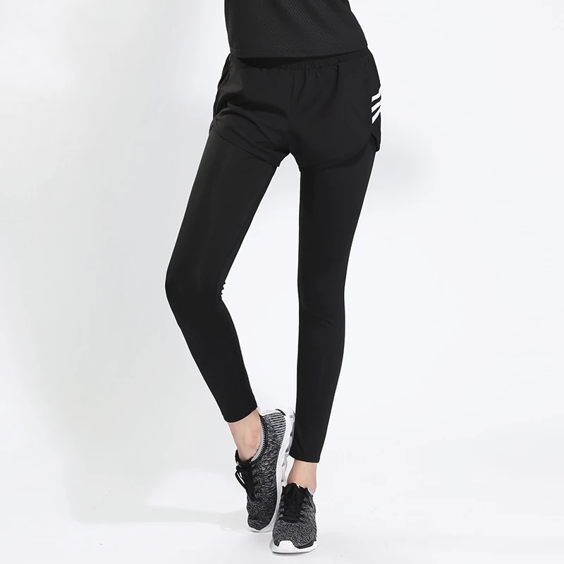 Pro для женщин спортивные брюки из материала стрейч кальсоны йоги тренажерный зал