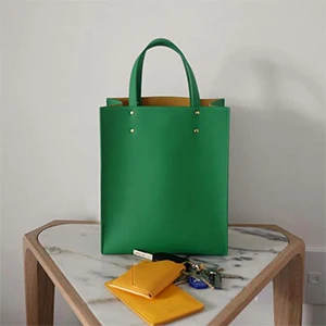 Top-handle Women Handbag Solid Big Capacity Women Casual Tote Fashion Brand Females Bucket Luxury PU Leather Ladies Bolsa - Цвет: Green