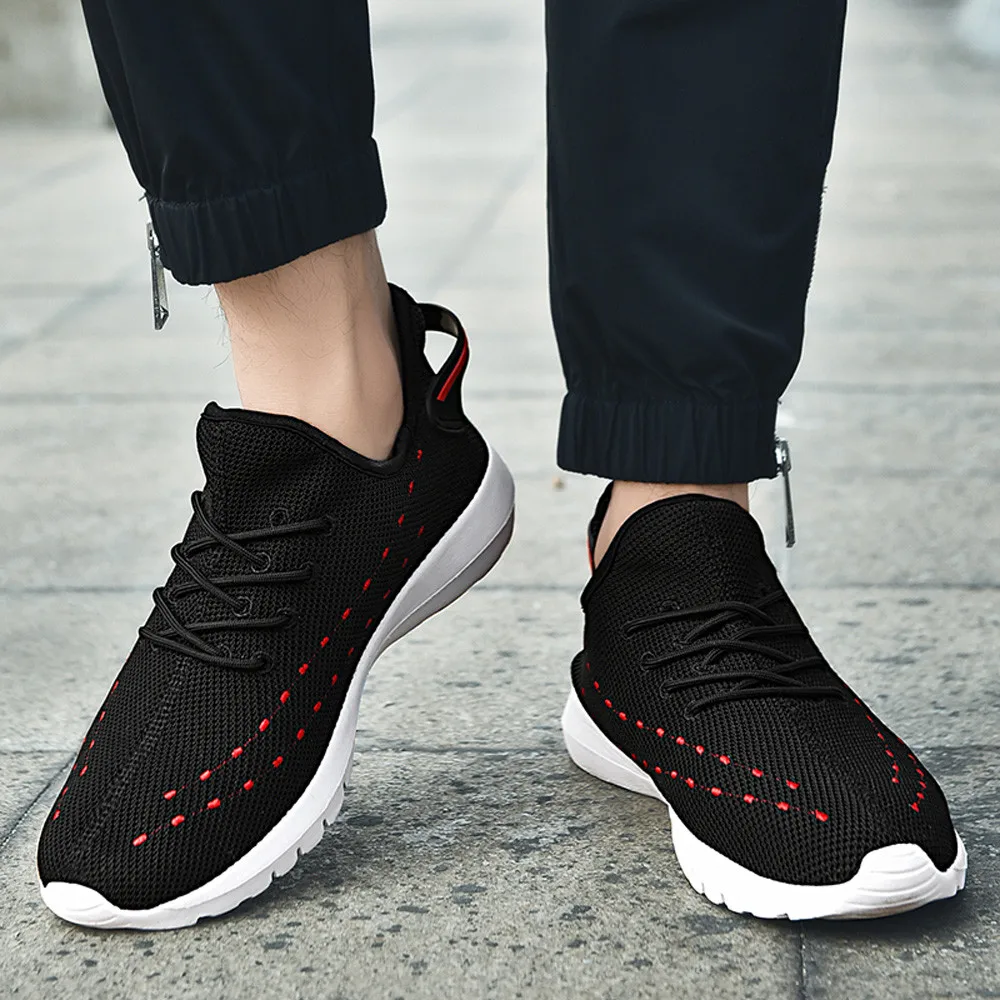 Мужская сетчатая обувь YOUYEDIAN Повседневная Удобная Обувь На Шнуровке chaussures femme botines mujer 2019 schoenen mannen #3|Женские