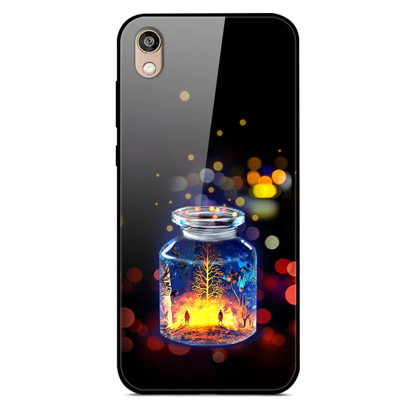 Чехол из закаленного стекла для huawei Honor 8 S, чехол, ударопрочная силиконовая рамка, твердый чехол для huawei Y5, чехол для телефона на Honor 8s 8 S