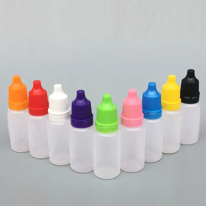 

100pcs 5ml 10ml Empty Plastic Squeezable Dropper Bottle Eye Liquid Dropper Sample Eyes Drop Refillable Bottles