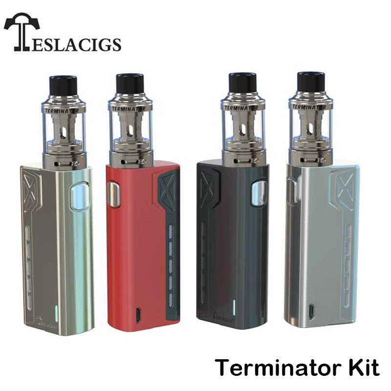 Оригинальный Teslacigs Терминатор комплект Tesla Terminator бокс мод Vape 90 Вт с Терминатором