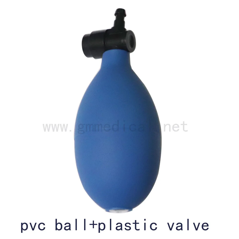 Manual Sphygmomanometer Latex/Pvc ball air inflatable bulb with plastic valve use for blood pressure cuff.