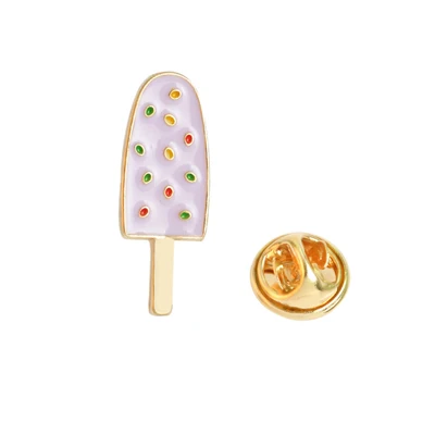 ice cream 1 шт. Кот арбуз металлический значок брошки пуговицы заколки джинсовая куртка булавки украшения значок для одежды нагрудные булавки - Цвет: ice cream