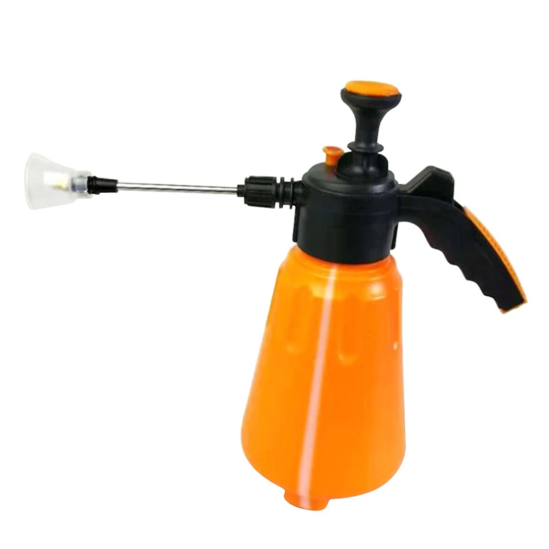 1.5L orange long 1,5 л Портативный Сад Спрей Бутылка чайник давление опрыскиватель растения цветы Лейка опрыскиватель чайник дома садовые инструменты - Цвет: 1.5L orange long