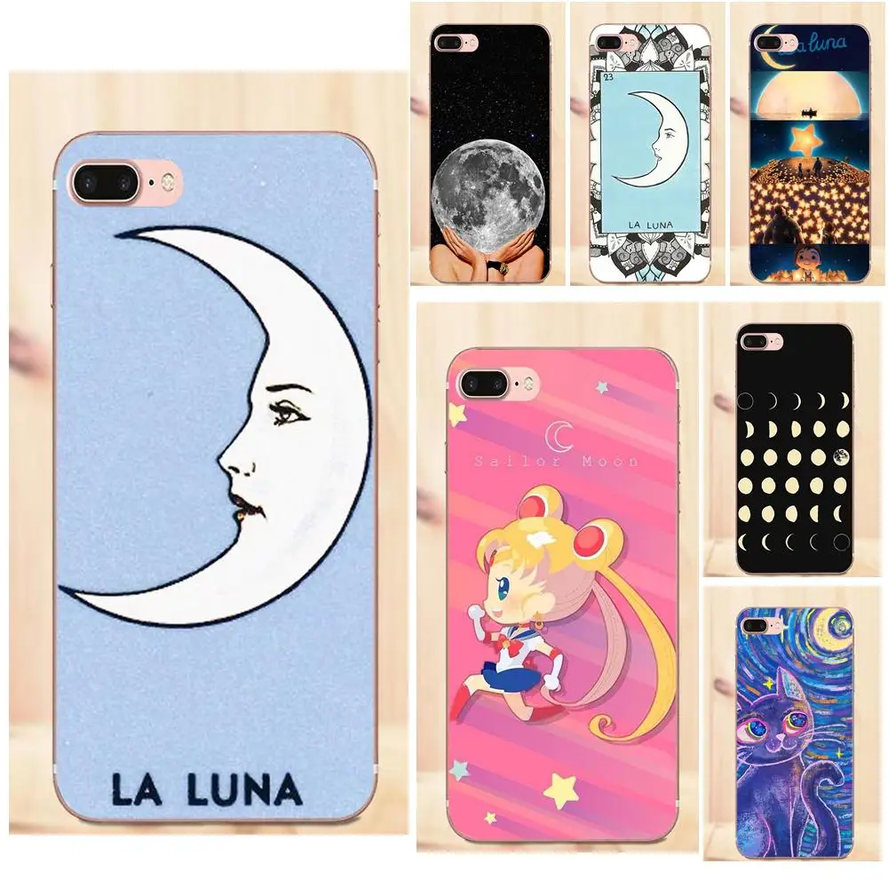 Maerknon La Luna для Galaxy Alpha Core Prime Note 4 5 8 S3 S4 S5 S6 S7 S8 S9 mini edge Plus Мягкий мобильный телефон