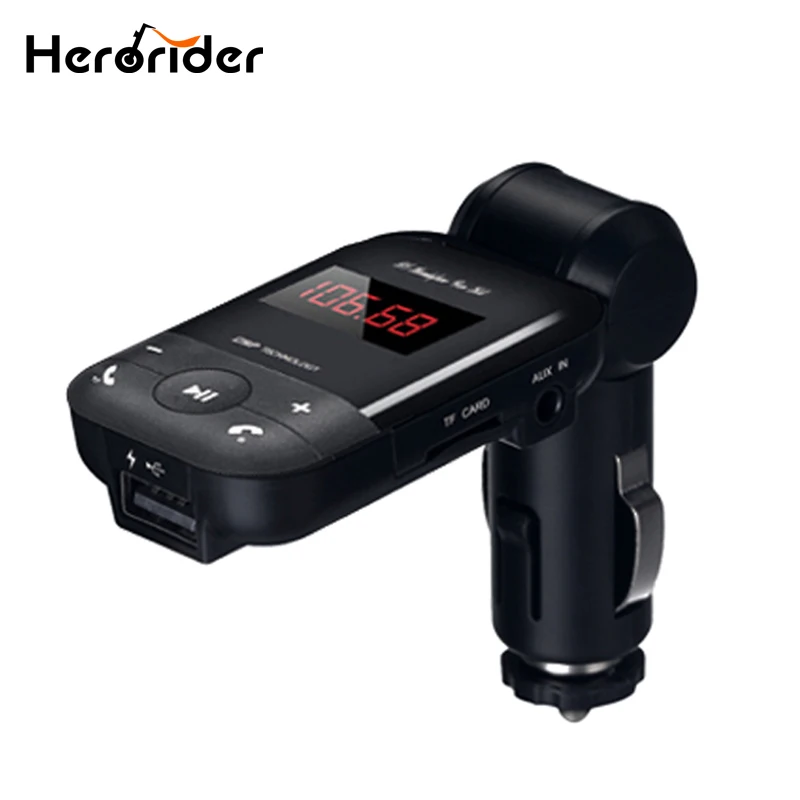 

Herorider Auto Car Bluetooth Fm Transmitter With USB Charger Car Kit Handsfree Mp3 Player Hands free Wireless Fm Transmitter