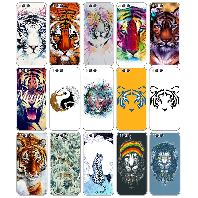 DREAMFOX L402 тигра Мягкий ТПУ силиконовый чехол для Xiaomi Mi Note 2 3 4 5 6 8 SE M5 4C 4S 5C 5S 5X 6X A1 плюс