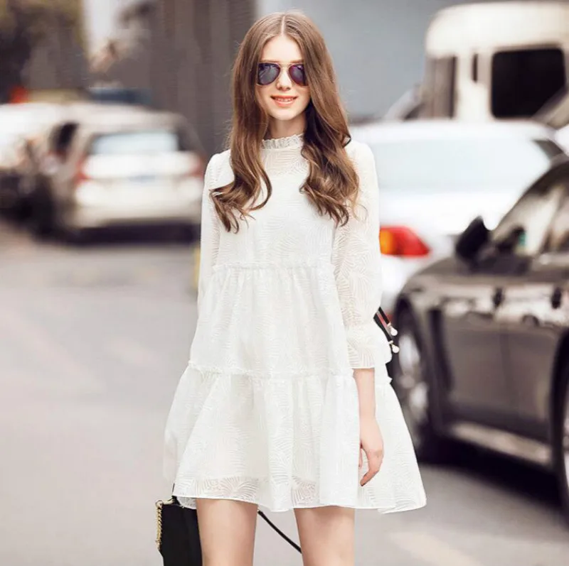Платье JOYINPARTY женское винтажное повседневное с о вырезом и рукавом 3/4|sleeve dress|women