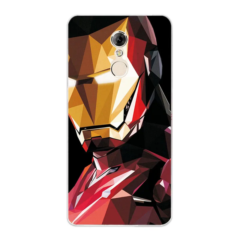 Charming Marvel Hero Captain America Phone Case For Lenovo K6 Note Spiderman Soft TPU Vibe Shell Coque Capa |