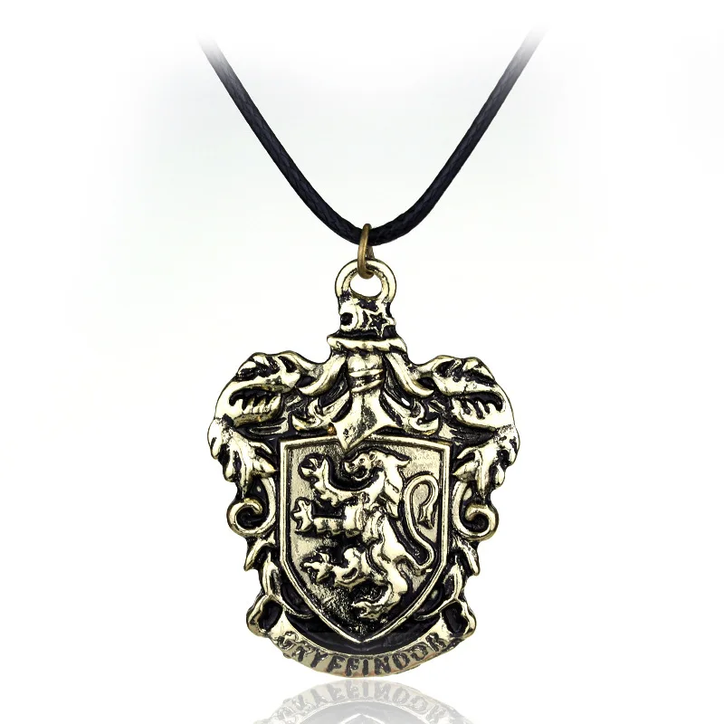 Металлическая подвеска Hogwarts Gryffindor Slytherin ravencaw Hufflepuff ожерелье оптовая