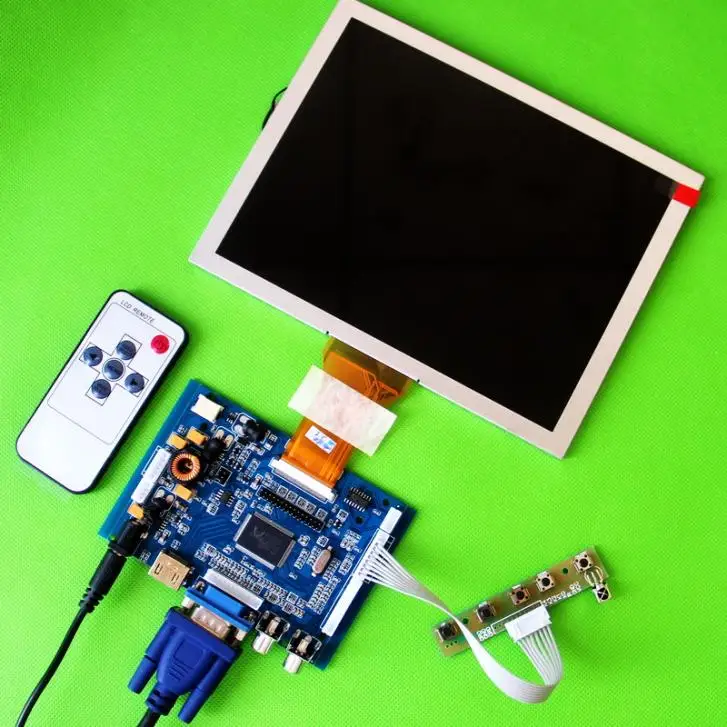 8 &quotAT080TN52 800x600 дисплей DIY ЖК-монитор для Raspberry Pi ARM аудио Плата HDMI VGA AV вход |