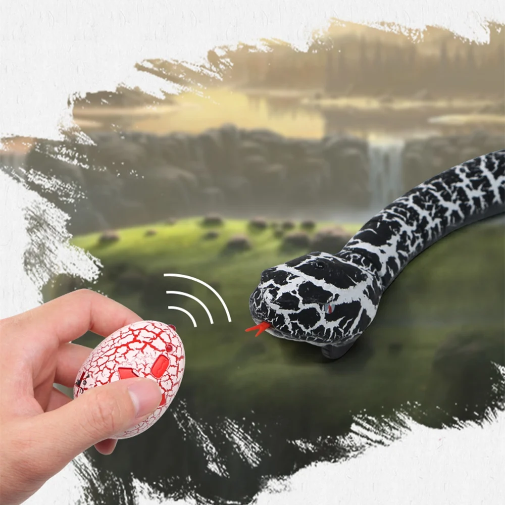 Realistic RC Rattlesnake Toys Chargeable Remote Control Egg Animal Trick Terrifying Mischief Funny Novelty Gift For Kids |