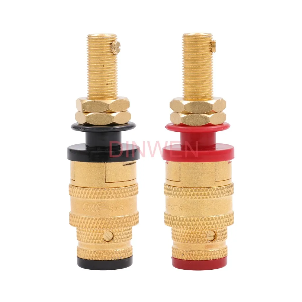 CMC 878M-SE 878L-SE High End OFC латунный динамик AMP Binding Post женский банановый разъем позолоченный Hifi аудио DIY