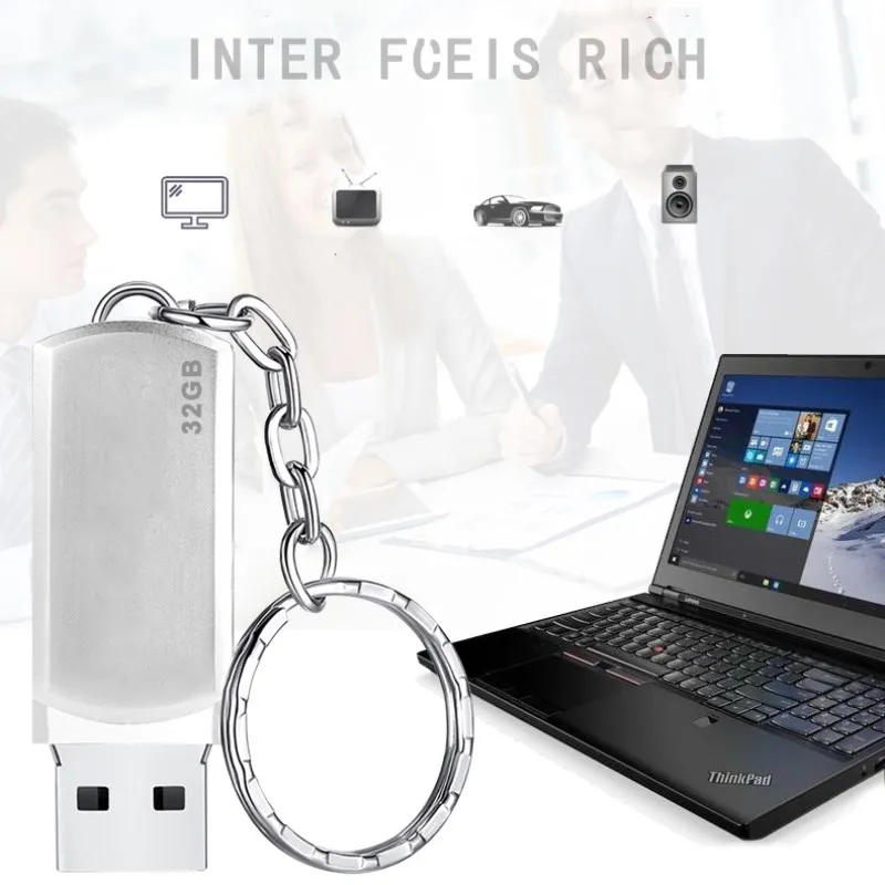 KRECOO Новый Водонепроницаемый высокоскоростной брелок Металл Компьютер USB Флэш