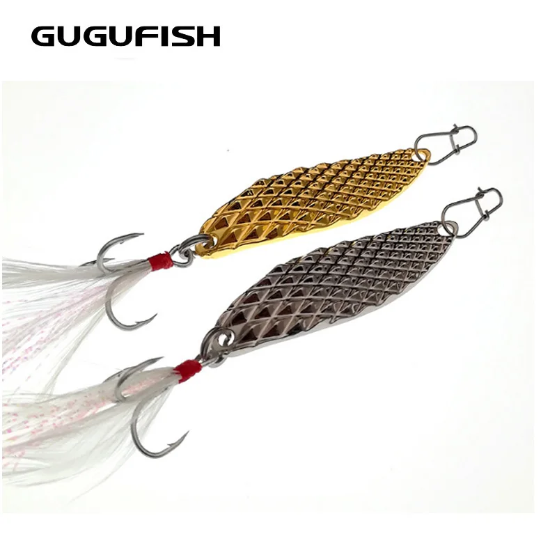 GUGUFISH Luya блестки супер выдра с корыта крови крюк длинной петушок из металла